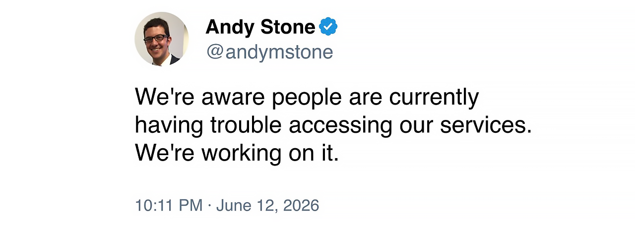 Andy Stone's X